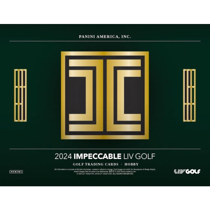 2024 Panini Impeccable LIV Golf Hobby 3-Box Case